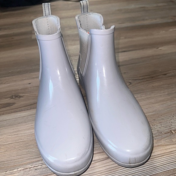 Light blue/gray Short Hunter Rainboots - Picture 2 of 3